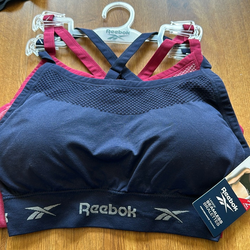 Women’s Reebok Seamless Performance Bralette Two Bras